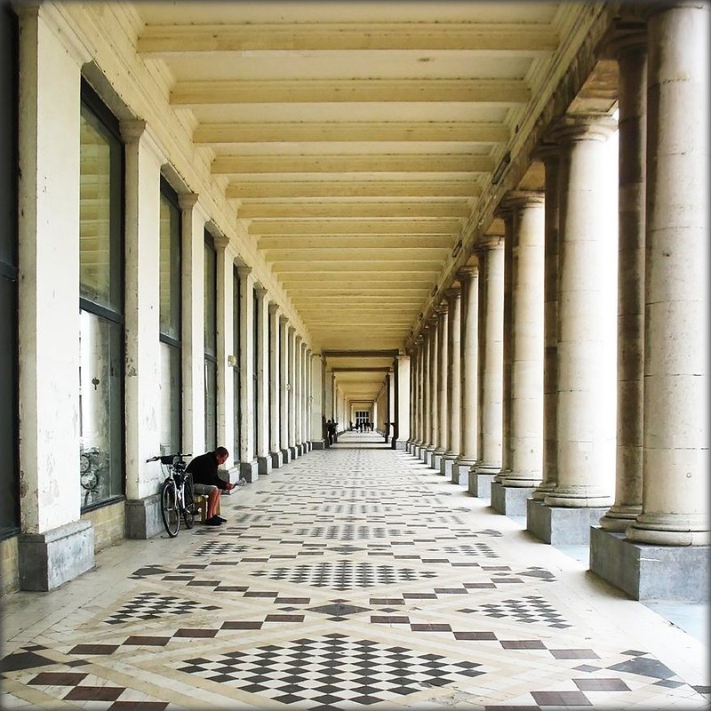 Gallery Of The Thermae Palace - Ostend, Belgium by Batikart