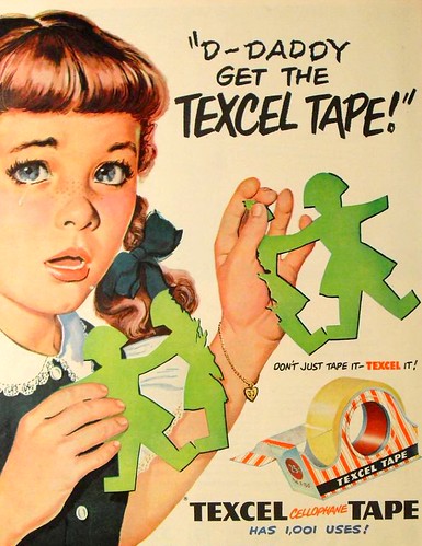 1940s TEXCEL TAPE Vintage Advertisement Illustration | Flickr