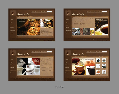 Grinders Web Design | by jessica.lynn811