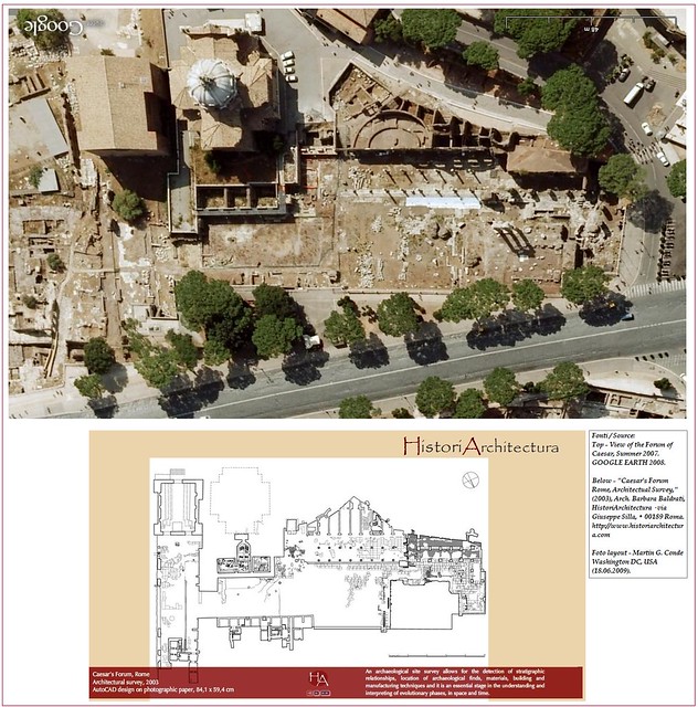ROME - THE IMPERIAL FORA: FORUM OF CAESAR - ARCH. BARBARA BALDRATI: CAESAR'S FORUM - ARCHITECTURAL SURVEY / AutoCAD design (2003). © Tutti i diritti riservati 2009.