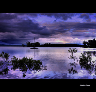Great Sacandaga Lake at dusk