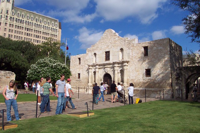 Tourists at the Alamo