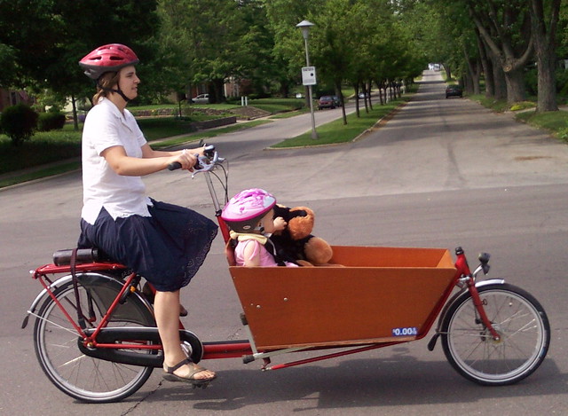 skirt on a box bike