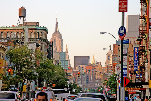 View of Empire State Building from Chinatown