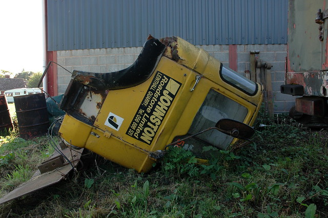 One tilt too far for this Leyland G cab