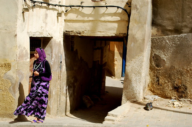 Islamic lady on the street