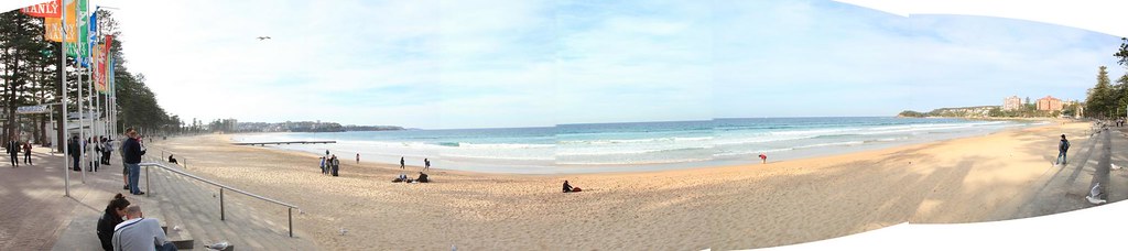 Manly beach panorama