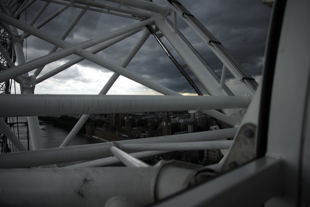 London Eye Inside | A view of the structure of the London ...