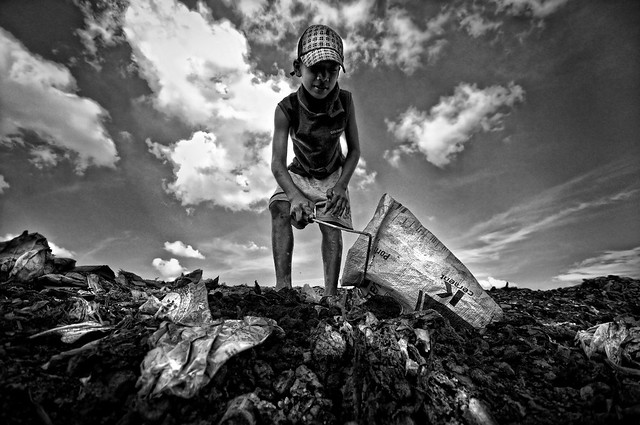 Stung Mean Chey Dump Site, Cambodia - Scavenger Boy