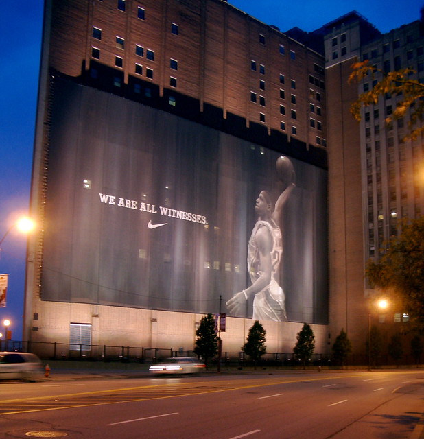 Nike's poster for the Cleveland faithful - We are all Witnesses