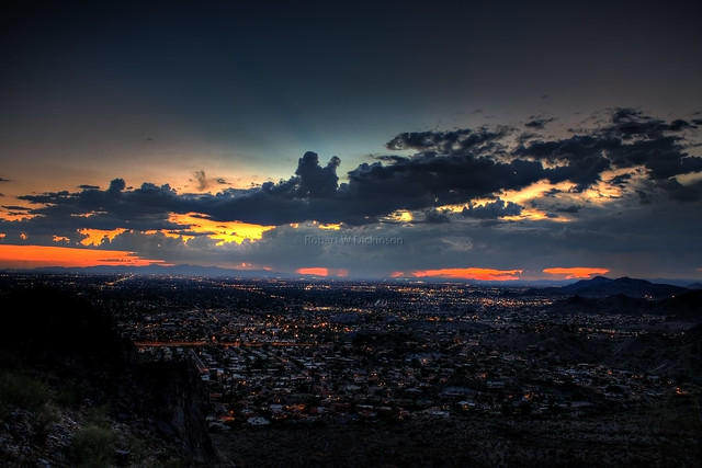 July Phoenix Sunset in HDR