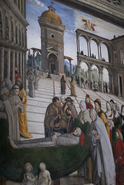 Rom, Piazza di Aracoeli, Santa Maria in Aracoeli, Bufalini-Kapelle, Fresko von Pinturicchio (Bufalini Chapel, fresco by Pinturicchio)