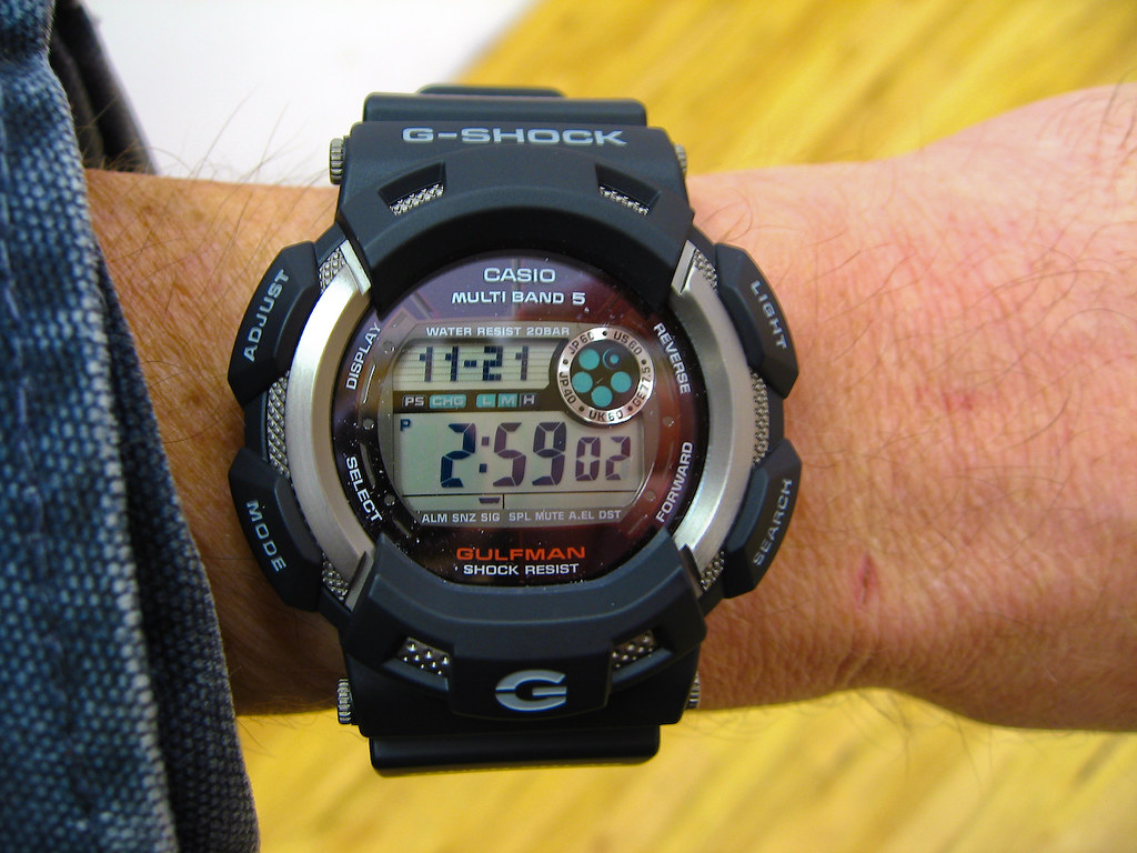 Casio G-Shock GW-9100 Gulfman, with atomic timekeeping an… | Flickr