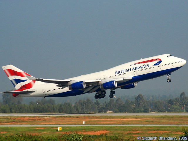 British Airways Boeing 747 take off