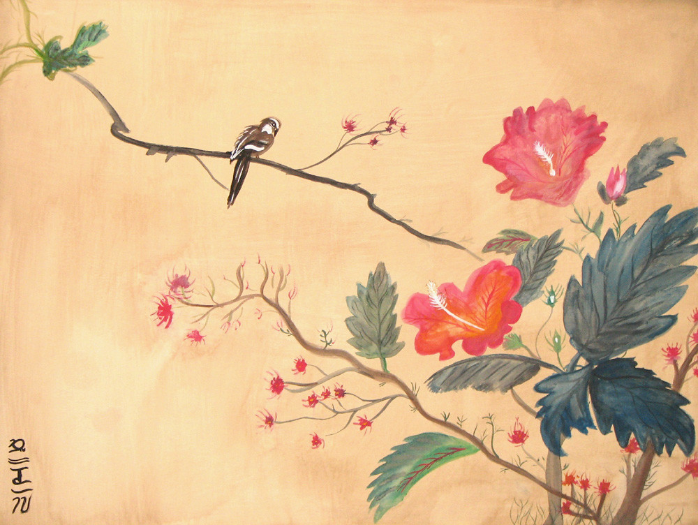 Japanese Watercolor Painting, Original watercolor on paper.…