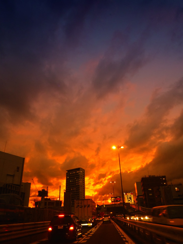 Tokyo Highway Sunset by /\ltus