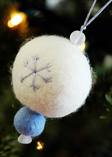 felted snowball | by Small Fox in a Big World