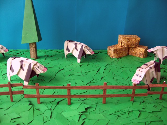 Origami Cows