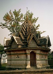 Temple with octagonal roof; Menghum, Xishuangbanna, Yunnan, China
