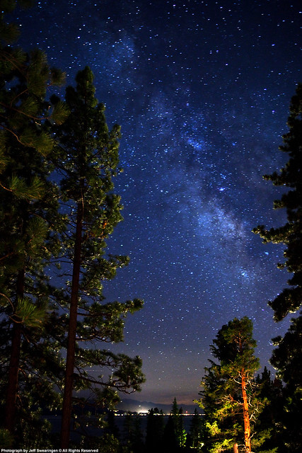 Milkyway Galaxy over Lake Tahoe