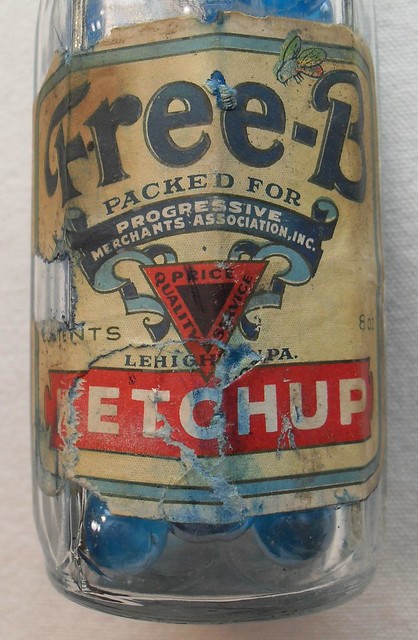 Free-B Ketchup Bottle 1930s Label