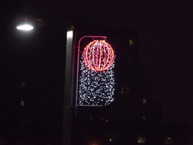 Christmas lights on Navigation Street, Birmingham