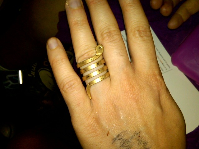 My new Jessica Simpson gold snake ring