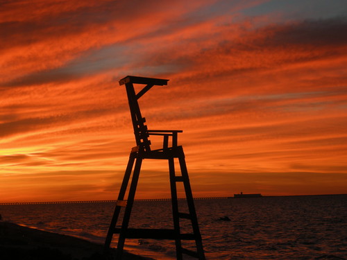 sunset red sun beach mexico baywatch