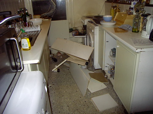 Broken kitchen