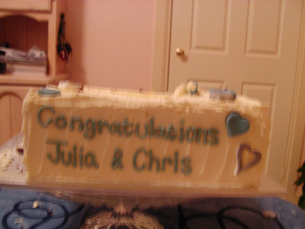 Congratulations Julie and Craig