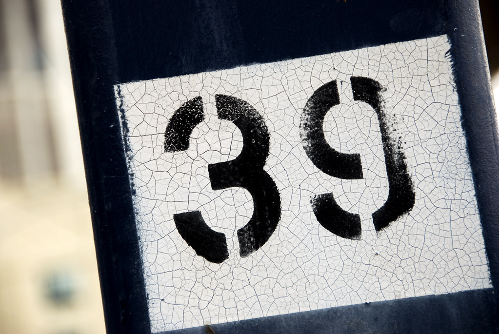 Number 39 Number 39 marked on the pole of the Sante Fe tro… Flickr