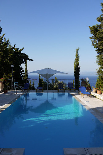 panorama pool island greek mediterranean cottage greece paxos paxoi ionian greekisland lakka panoramacottage