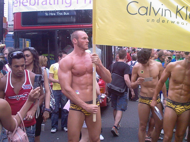 London Pride 2009-009 Selfridges & Calvin Klein hunk