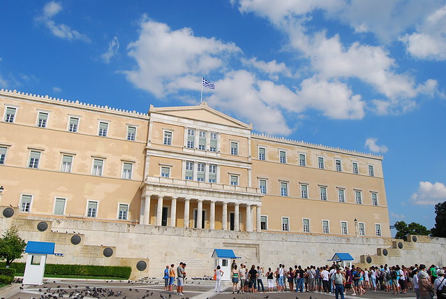 Syntagma llena de turistas