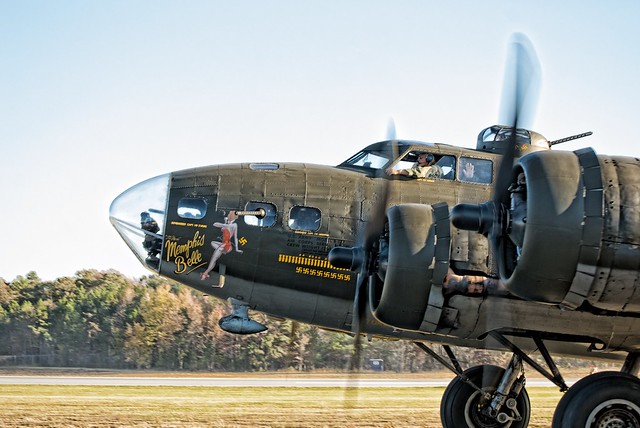 B-17 Taxiing for Takeoff at Warriors and Warbirds