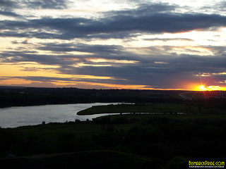 Sunset Scene Over Missouri River - Bismarck, North Dakota