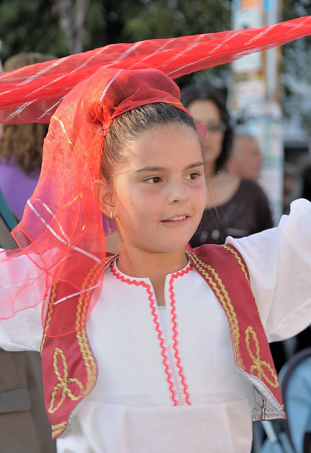 Festival dancer, Pristina, Kosovo, September 24, 2009