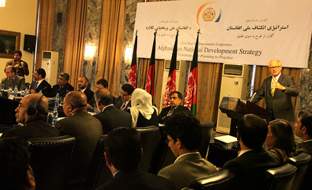 UN SRSG Kai Eide in Afghanistan National Development Strategy conference, Kabul: 11 August 2009