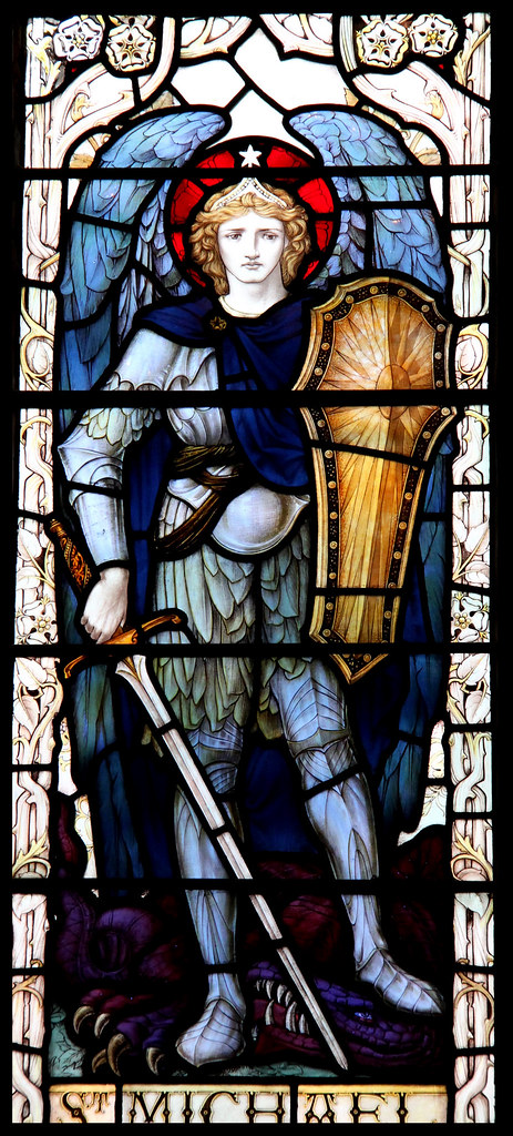 Stained glass , St. Michael