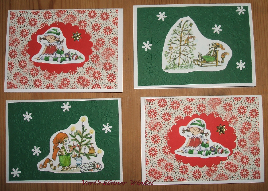 Wee Blue Coo Weihnachtskarte „Schneemann Sternschnuppe Fahrrad Mädchen“ – 15x15 Cm, Hochwertiger Karton