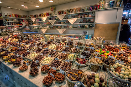 Chocolate, Mercado de la Boquería, Barcelona (Spain), HDR by marcp_dmoz
