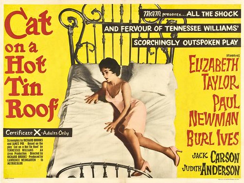 CAT ON A HOT TIN ROOF POSTER Paul Newman Elizabeth Taylor