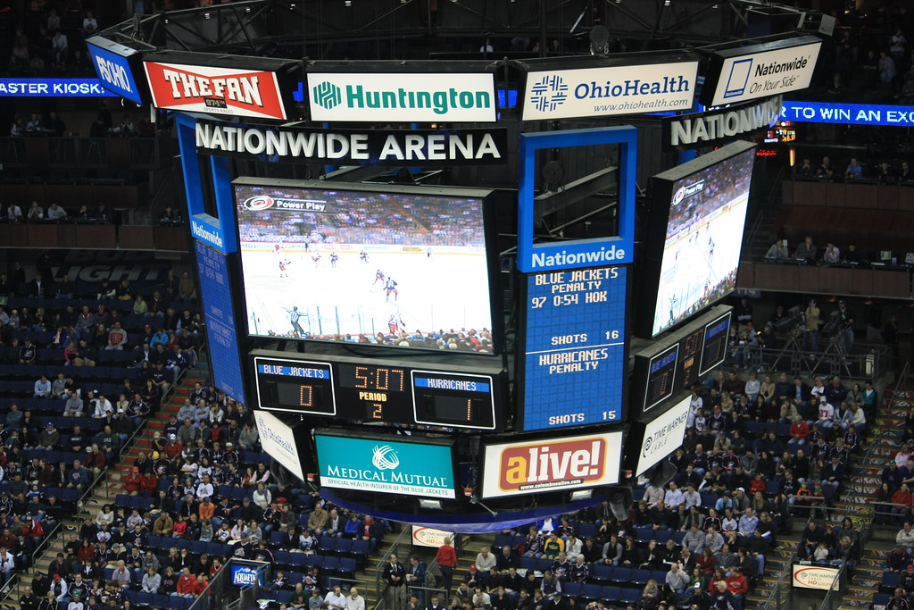 Nationwide Arena Hockey Arena Print, Columbus Blue Jackets Hockey