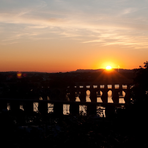 park sunrise river square dawn nikon pennsylvania bridges pa nikkor harrisburg susquehanna susquehannariver 50mmf14ai lemoyne d90 negley nikond90 negleypark