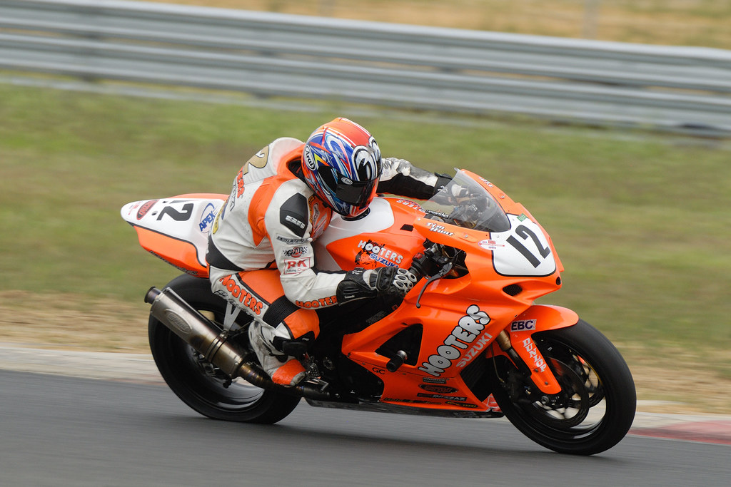 Tim Hunt Tt Rider Tim Hunt on the number 12 Team Hooters Suzuki during basic… | Flickr