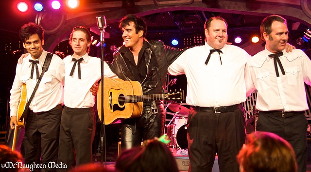 Scot Bruce as Elvis and band at Disneyland