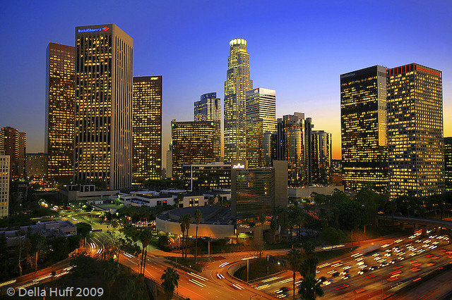 Downtown Los Angeles at Twilight