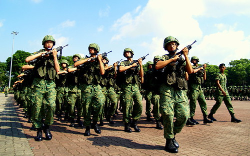 March Pass March Pass | Marching to the tune of The Singapore Infantry … | Flickr