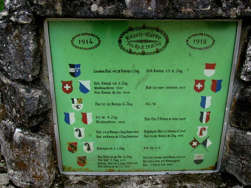 Wappen aus dem ersten Weltkrieg im Chessiloch bei Grellingen , Schweiz | by chrchr_75