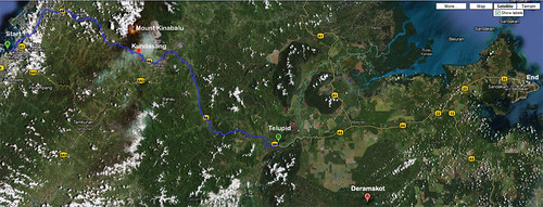 Borneo Safari 2009 Map by Sam Sainin